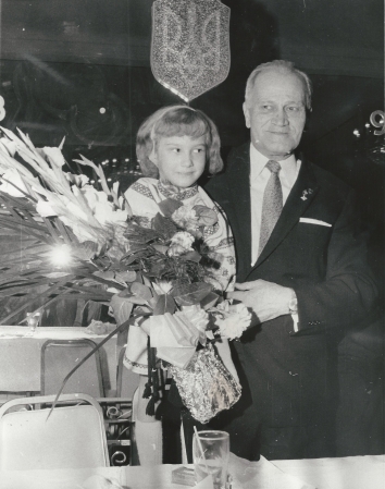 1968, January 21. AA. Chicago, Illinois. Mykola Livickji, President of the Ukrainian National Republic in Exile after he addressed the 50th Anniversary of Ukrainian Independence Banquet. Sun-Times Photo by Mickey Rito (Front)